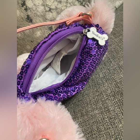 Plush Dog Handbags with Red and Pink Accents - Picture 3 of 9